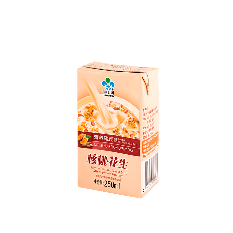 核桃花生牛奶复合蛋白饮品，单瓶净含量250ml